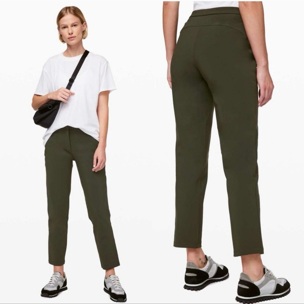 lululemon athletica Olive Green Cropped Pants